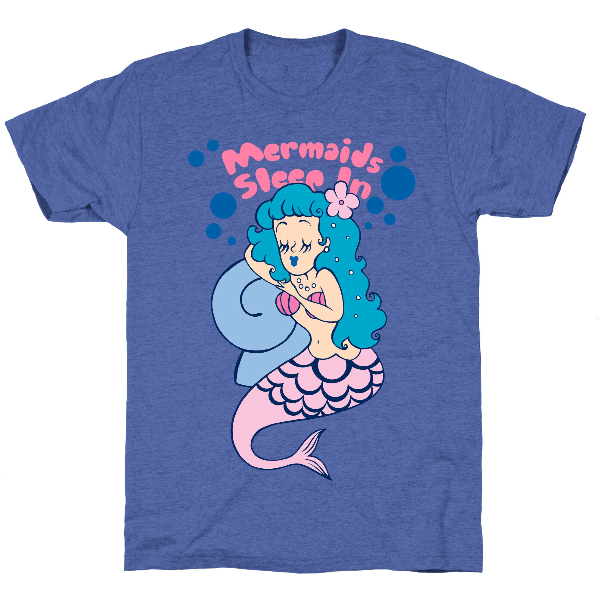 Mermaids Sleep In Unisex Triblend Tee